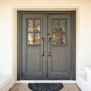 Colonial French Iron Entry Door