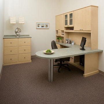 Infinity Home Office System with Extended Peninsula