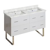 46"17" D Modern Plywood-Melamine Vanity Base Set Only in White