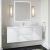Beacon Bath Vanity, High Gloss White, 60", Single Sink, Wall Mount