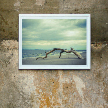 The Cove Coastal Beach - Shore Landscape Photograph Wall Art Print