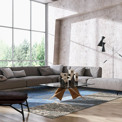 Multi Forget Me Not Blue Rugs - Rugs