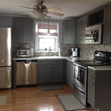 Grey Shaker Kitchen Cabinets