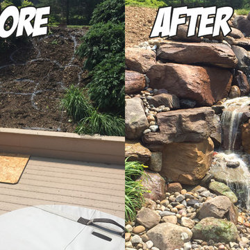 Pondless Waterfall (Before & After)