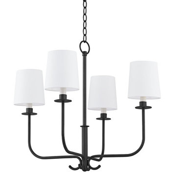 Bodhi 4 Light Chandelier, Forged Iron