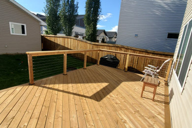 Example of a deck design in Edmonton