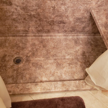 Curbless Shower with Non-Slip Floor