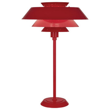 Pierce Table Lamp, Ruby Red