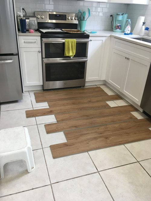 What Color Vinyl Flooring For This, Can Vinyl Flooring Go Under Kitchen Cabinets