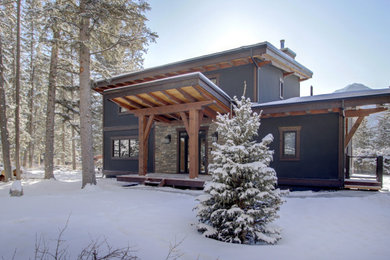 Minimalist home design photo in Calgary