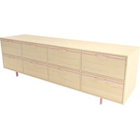 Chapman Long Dresser, Credenza, Pink, Maple
