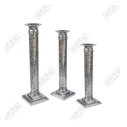 GRID WORK CANDLE STANDS - Candles & Candle Holders