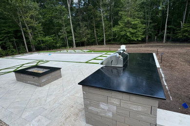 Outdoor Kitchen Countertop Fabrication and Installation