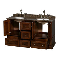 Antique Bathroom Vanities in Cherry Finish - Bathroom Vanities And Sink Consoles