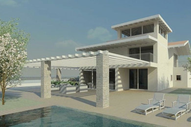 Design ideas for a contemporary home design in Venice.