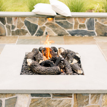 Variegated Bluestone Backyard Retreat in Glen Allen