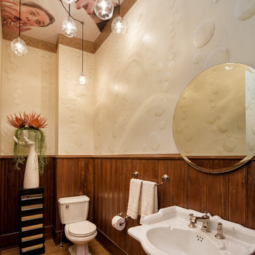 Champagne Mishap Powder Room, Richmond Symphony Designer House 2018