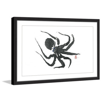 "Hunting Octopus" Framed Painting Print, 18"x12"