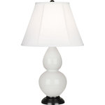 Robert Abbey - Robert Abbey 1650 Small Double Gourd - One Light Table Lamp - Shade Included: TRUE  Cord ColoSmall Double Gourd O Lily Glazed/Deep Pat *UL Approved: YES Energy Star Qualified: n/a ADA Certified: n/a  *Number of Lights: Lamp: 1-*Wattage:150w E26 Medium Base bulb(s) *Bulb Included:No *Bulb Type:E26 Medium Base *Finish Type:Lily Glazed/Deep Patina Bronze