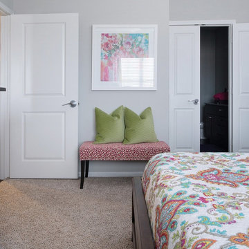 Young couple master bedroom