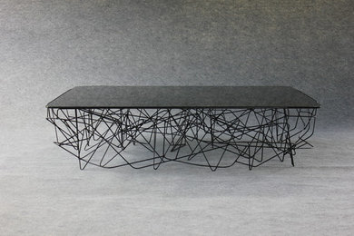 Table basse sinusoide