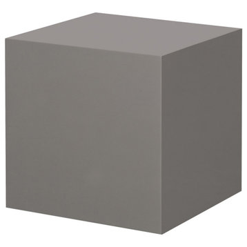 Arion Square Accent Table Warm Taupe Lacquer