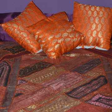 Moroccan Bed Room ( Make Over) 16 cushions !