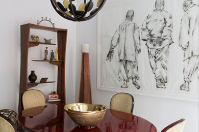 Dining room photo in New York