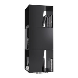 Modloft - Modloft Bond Black Powdercoat Bookcase - Bookcases