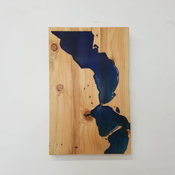 Mapped Wall Art: Osoyoos, BC. - Mixed Media Art