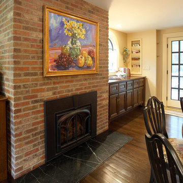 Farmhouse Kitchen Fireplace