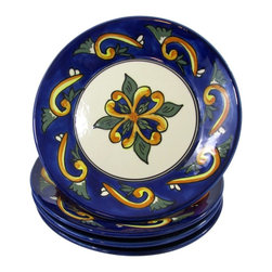 Le Souk Ceramique - Riya Stoneware Side Plates, Set of 4 - Dinner Plates