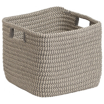 Colonial Mills Basket Carter Basket Grey Rectangle