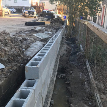 new wall with rebar for added strength