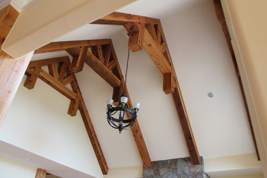 Home design - rustic home design idea in Charlotte