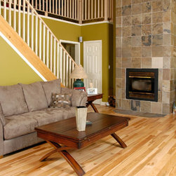 Living Space with Loft - Hardwood Flooring