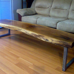 Live Edge Black Walnut Coffee Table - Coffee Tables