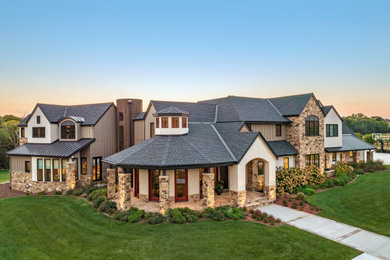 Inspiration for an exterior home remodel in Omaha