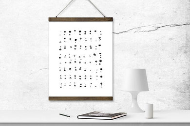 Decay Dots Small Canvas Wall Hanging