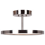 Access Lighting - Access Lighting Sphere Semi Flush Brushed Steel/Acrylic Lens 20494LEDD-BS-ACR - *Part of the Sphere Collection