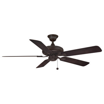 Edgewood 52" Indoor/Outdoor Ceiling Fan-Dark Bronze With Dark Walnut Blades
