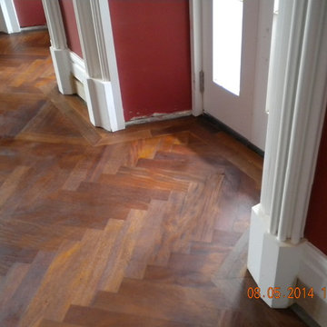 Reclaimed Mahogany Parquet