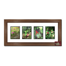 Light Walnut 4 Opening, 4x6 Picture Frame