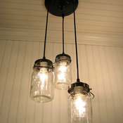 Vintage Canning Jar Chandelier by LampGoods