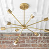 Sputnik Lamp - Brass Light Fixture - Modern Ceiling Lamp - MODEL No. 7788