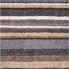 Hand-Tufted Striped Shaggy Plush Shag Rug, Beige, Multi, 8'x10'
