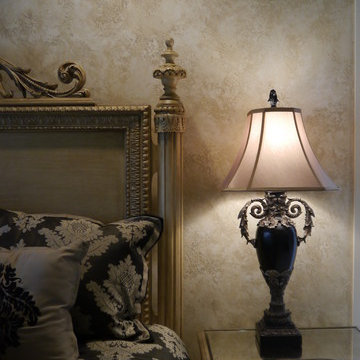 Elegant Master Suite in Venetian Plaster and Glazed finishes