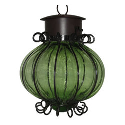 Blown glass light - Pendant Lighting