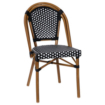 Black, White French Cafe Chair
