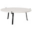 Arch Oak Coffee Table, Signal White